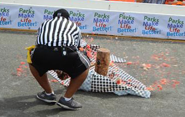 Chearter Pumpkin Smashing