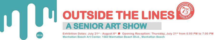 Outside the Lines - Older Adult Art Show Exhibition Web Banner