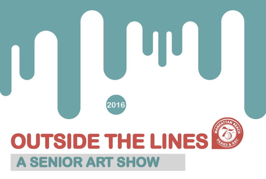 Outside the Lines - A Senior Art Show Postcard Front