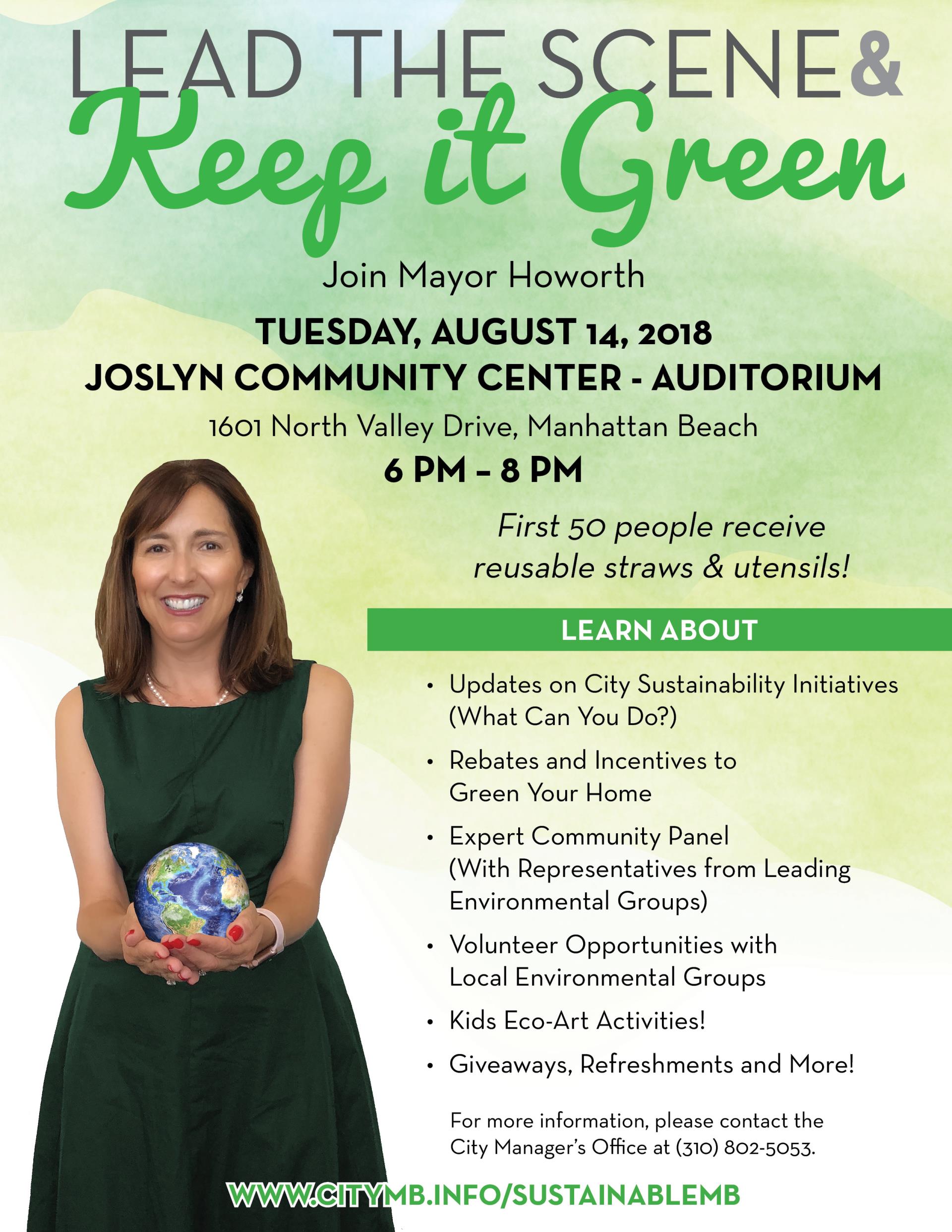 Mayor’s Town Hall Meeting - Lead the Scene and Keep it Green