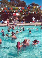 Party at the pool