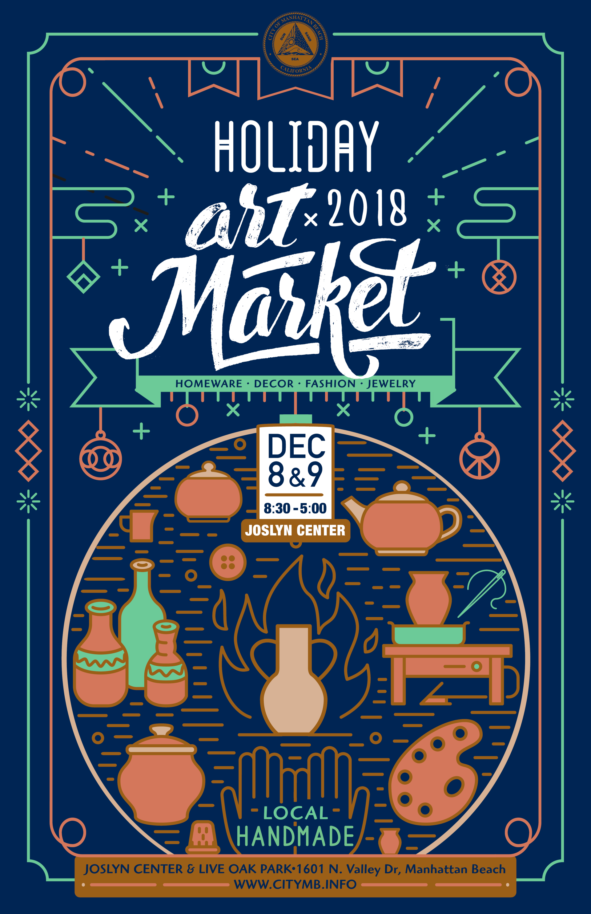 Holiday Art Market Poster