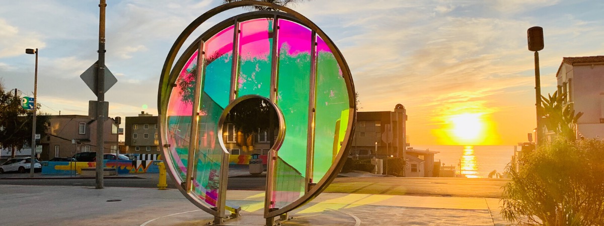 Sunset through Light Gate