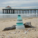 Reflections:  Synchrony with Treasures-100 yr Pier, 100 yr Seaglass by Allen, Lauri