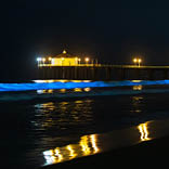 Electric Blue Waves of Manhattan Beach Pier by Huang, Brian