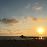 Glowing Sunset on the Pier by Lurie, Sharlene