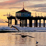 Manhattan Beach Holiday Gold by Newbill, Clay