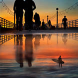 Sunset on the Pier by Nugent, Peggy