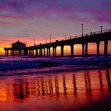 Manhattan Beach Sunset by Peng, Judith