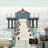 Manhattan Beach Pier Closed for Covid-19 by Post, John