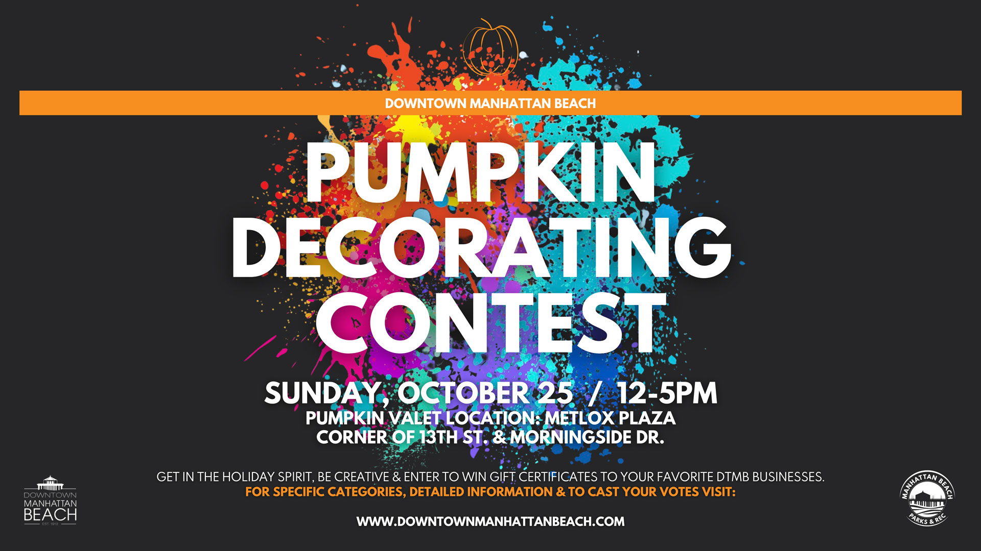 Downtown Manhattan Beach Pumpkin Decorating Contest