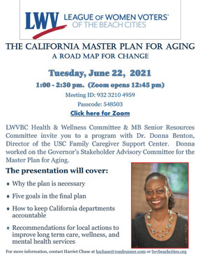 The California Master Plan for Aging: A Road Map for Change