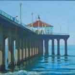 Morning at the Manhattan Beach Pier by Clapp, Loren