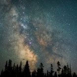 Milky Way over Yellowstone by Pho, Luck