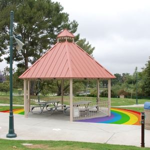 Website graphic 300x300Rainbow Gazebo Mural Painting