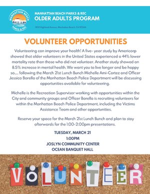 Volunteer Opportunities 2023