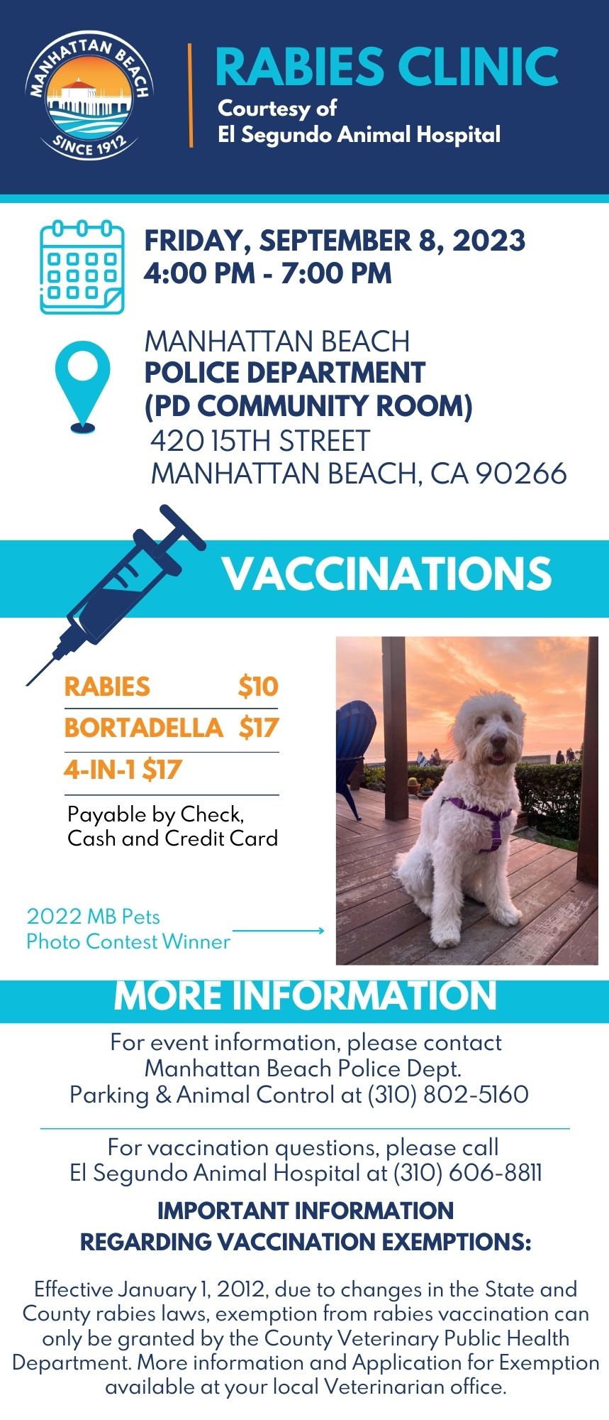 Rabies Clinic Flyer 2023