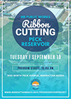 Peck Reservoir Ribbon Cutting