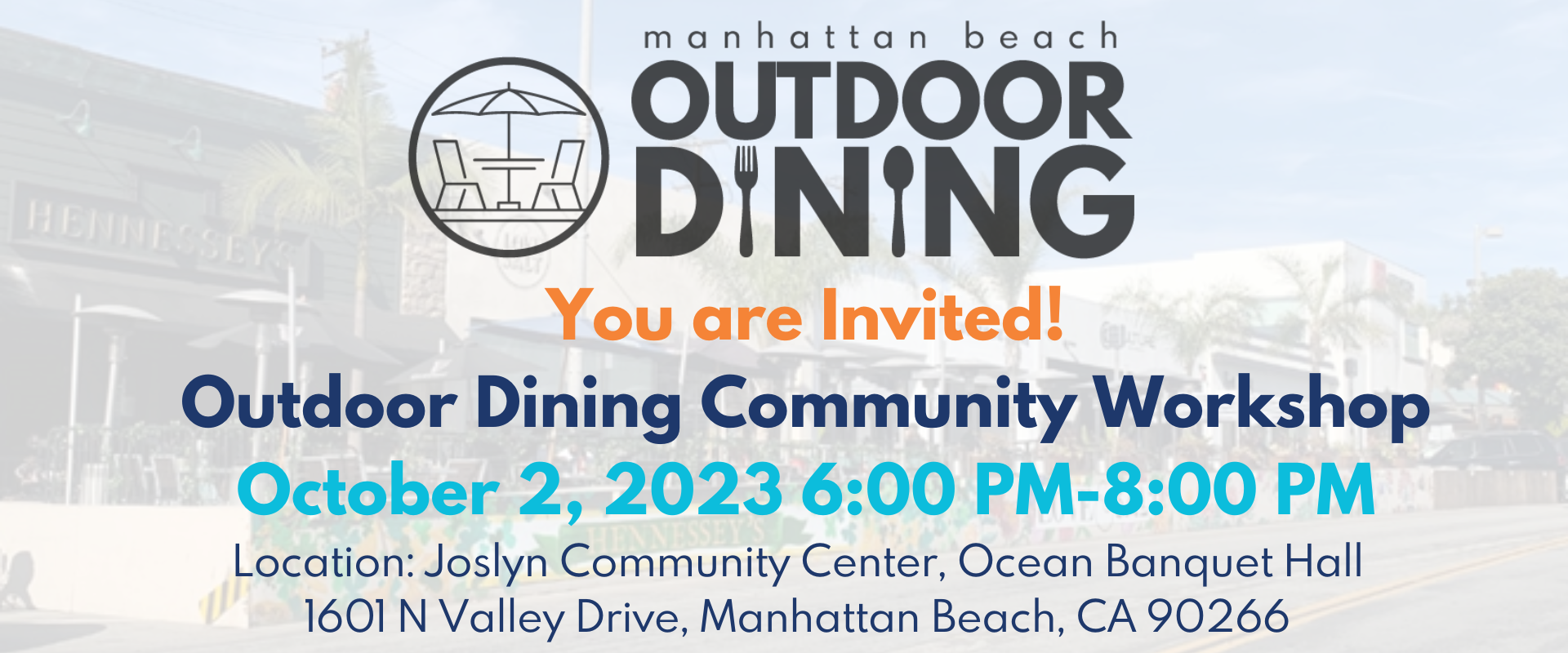 Outdoor Dining Community Workshop