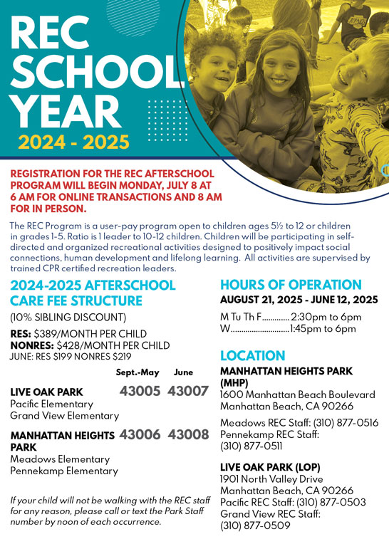 REC 2024-2025 School Year Program