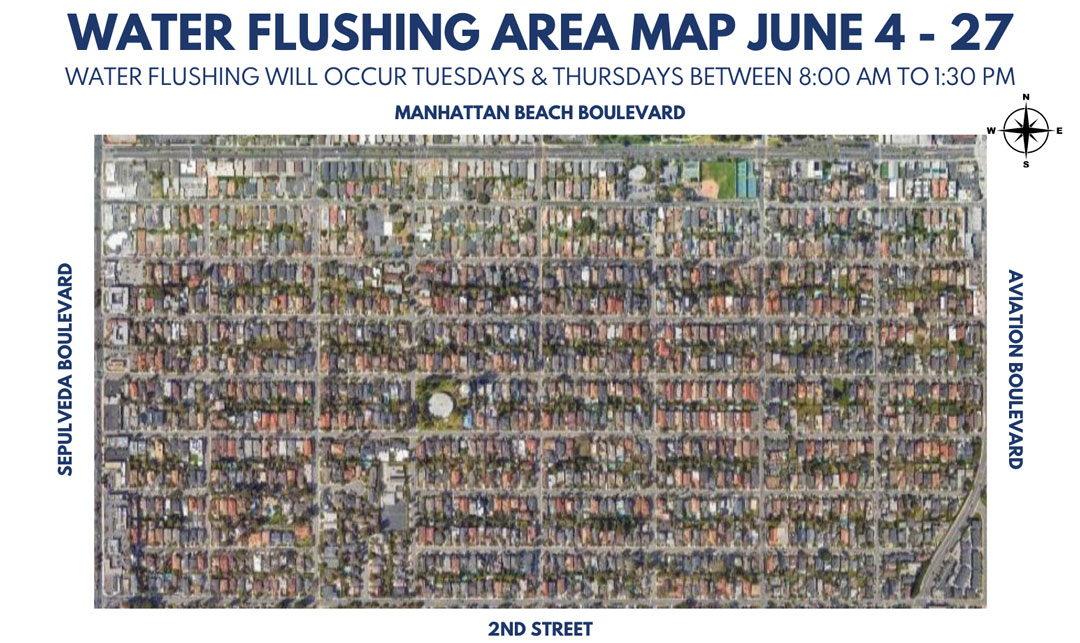 Water Flushing Area Map June 2024