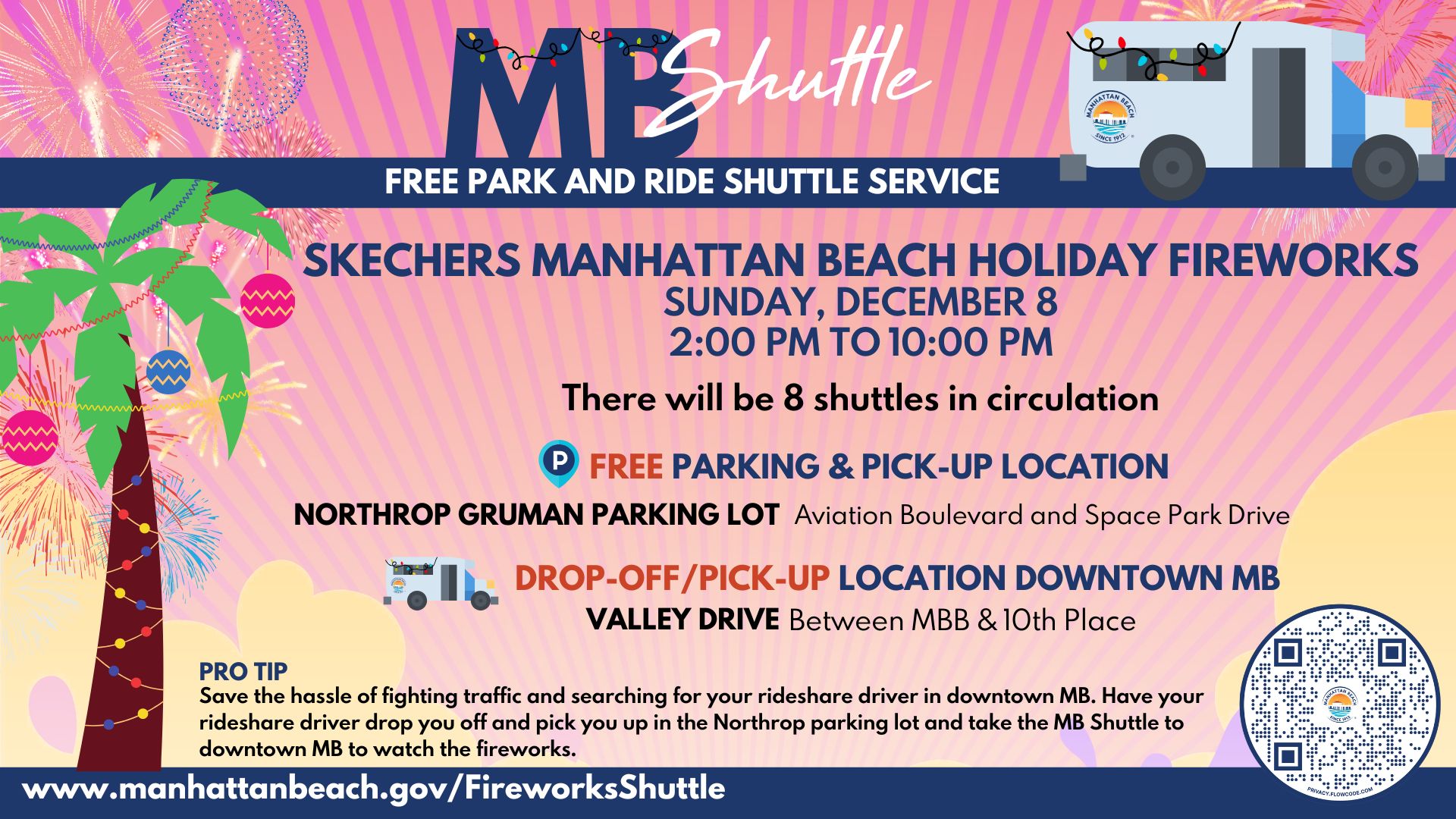 MB Shuttle - Skechers Manhattan Beach Holiday Fireworks