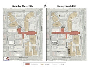 Taste of MB Street Closure Map