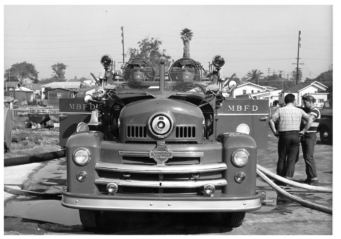 Old Seagrave Engine Front View