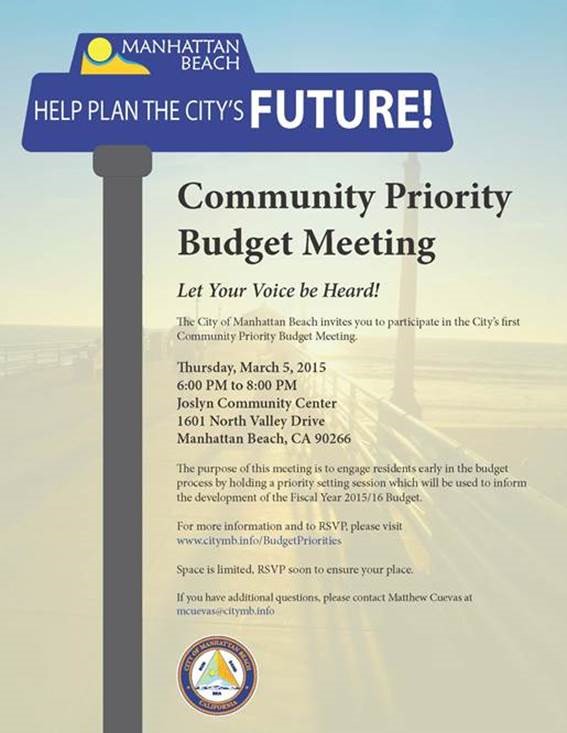 Community Budget Meeting