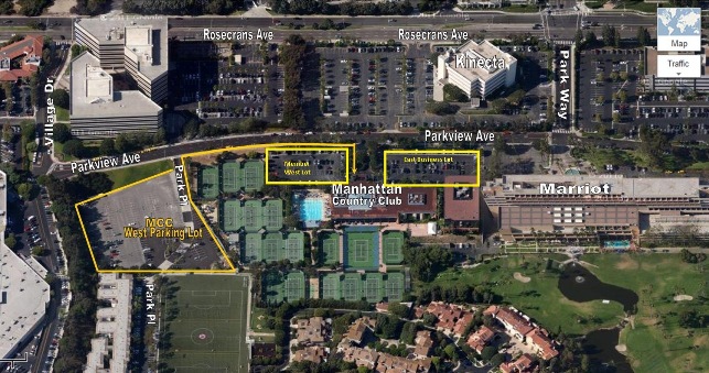 Manhattan Country Club West Parking Map for web